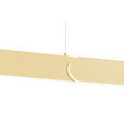 LED-HÄNGELEUCHTE  115/7,5/150 cm    - Messingfarben, Design, Metall (115/7,5/150cm) - Dieter Knoll