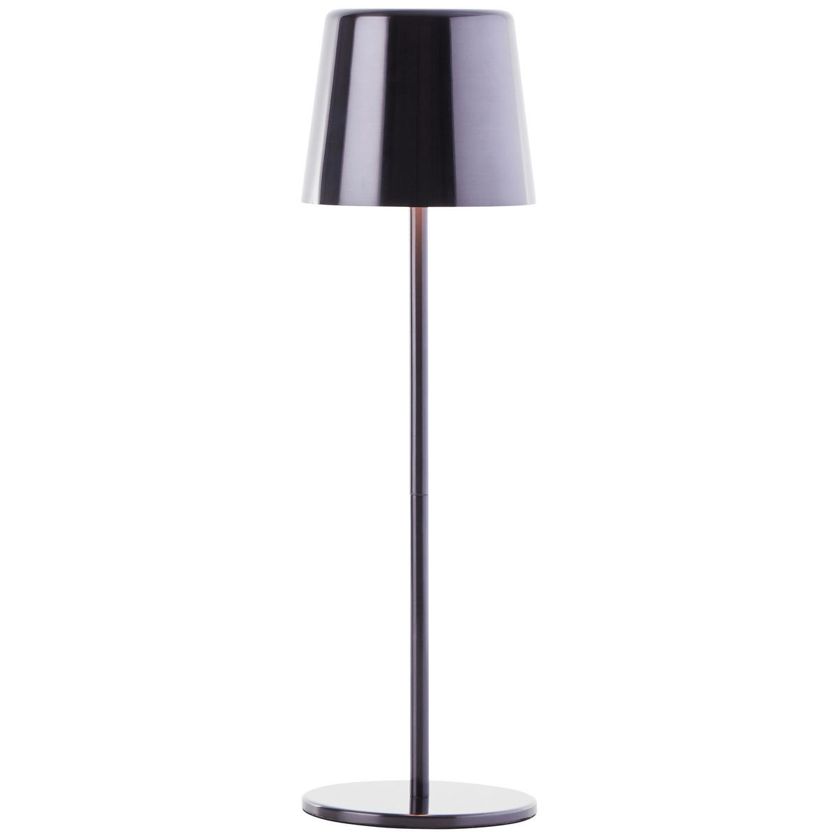 STOLNA PUNJIVA SVJETILJKA  - crni krom, Basics, metal (11/37/11cm)
