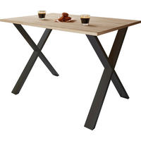 SCHREIBTISCH 160/80/76 cm  in Schwarz, Sonoma Eiche  - Schwarz/Sonoma Eiche, Design (160/80/76cm) - MID.YOU
