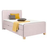 BOXBETT 140/200 cm  in Altrosa  - Eichefarben/Altrosa, Design, Holz/Holzwerkstoff (140/200cm) - Moderano