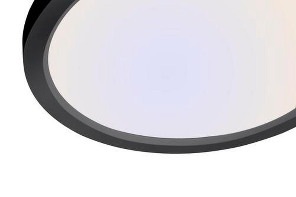 LED-Deckenleuchte 40/40/4,5 cm   - Schwarz, Basics, Kunststoff/Metall (40/40/4,5cm)