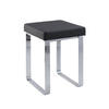 BADHOCKER - Chromfarben/Schwarz, Basics, Textil/Metall (37/47/35cm)