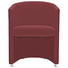 SESSEL Echtleder Dunkelrot - Alufarben/Dunkelrot, Design, Leder/Metall (65/81/61cm) - ROLF BENZ