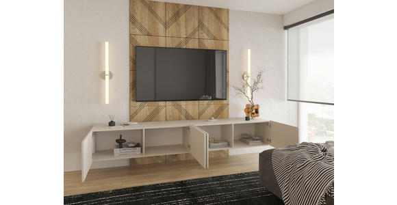 LOWBOARD Newniq  in 120/36,7/45 cm  - Kaschmir, Design, Holzwerkstoff (120/36,7/45cm) - Hom`in