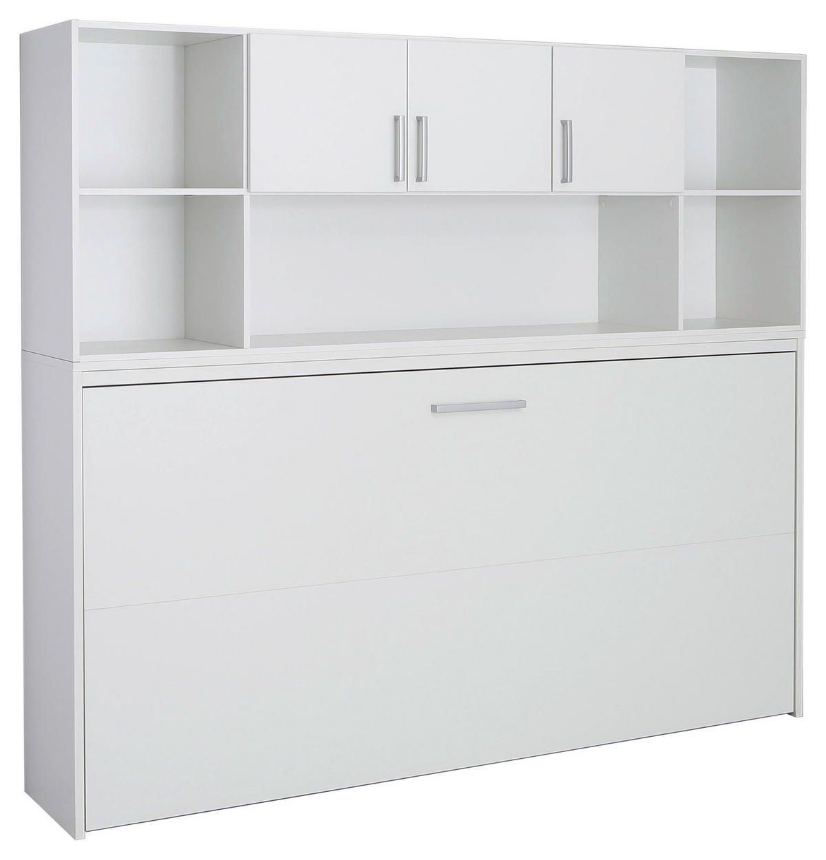 REGALELEMENT  213/82/44 cm Weiss  - Weiss/Alufarben, Konventionell, Holzwerkstoff/Kunststoff (213/82/44cm) - Xora