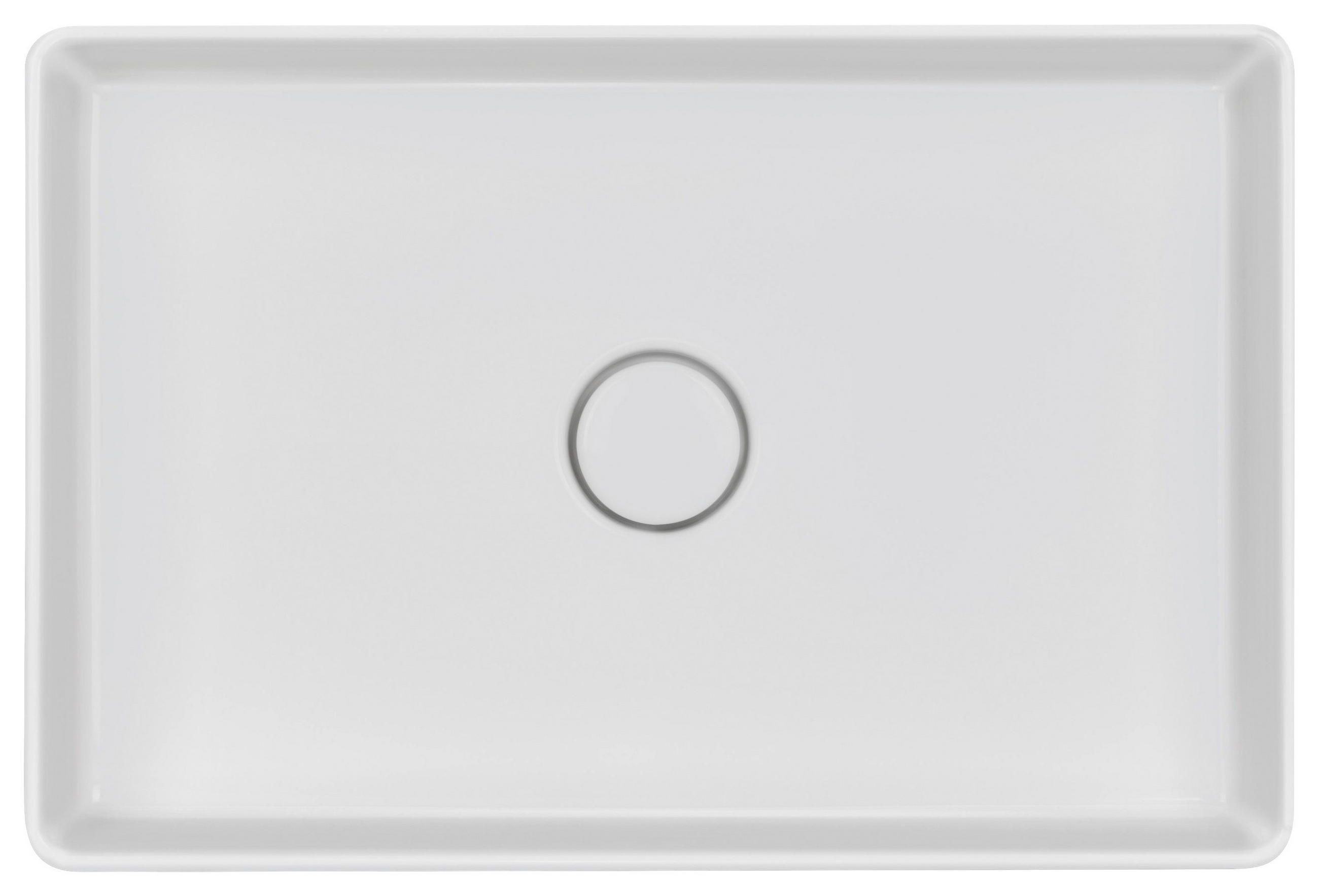 WASCHBECKEN 352101-13 - Weiß, Basics, Keramik (60/10,6/40cm) - Systemceram