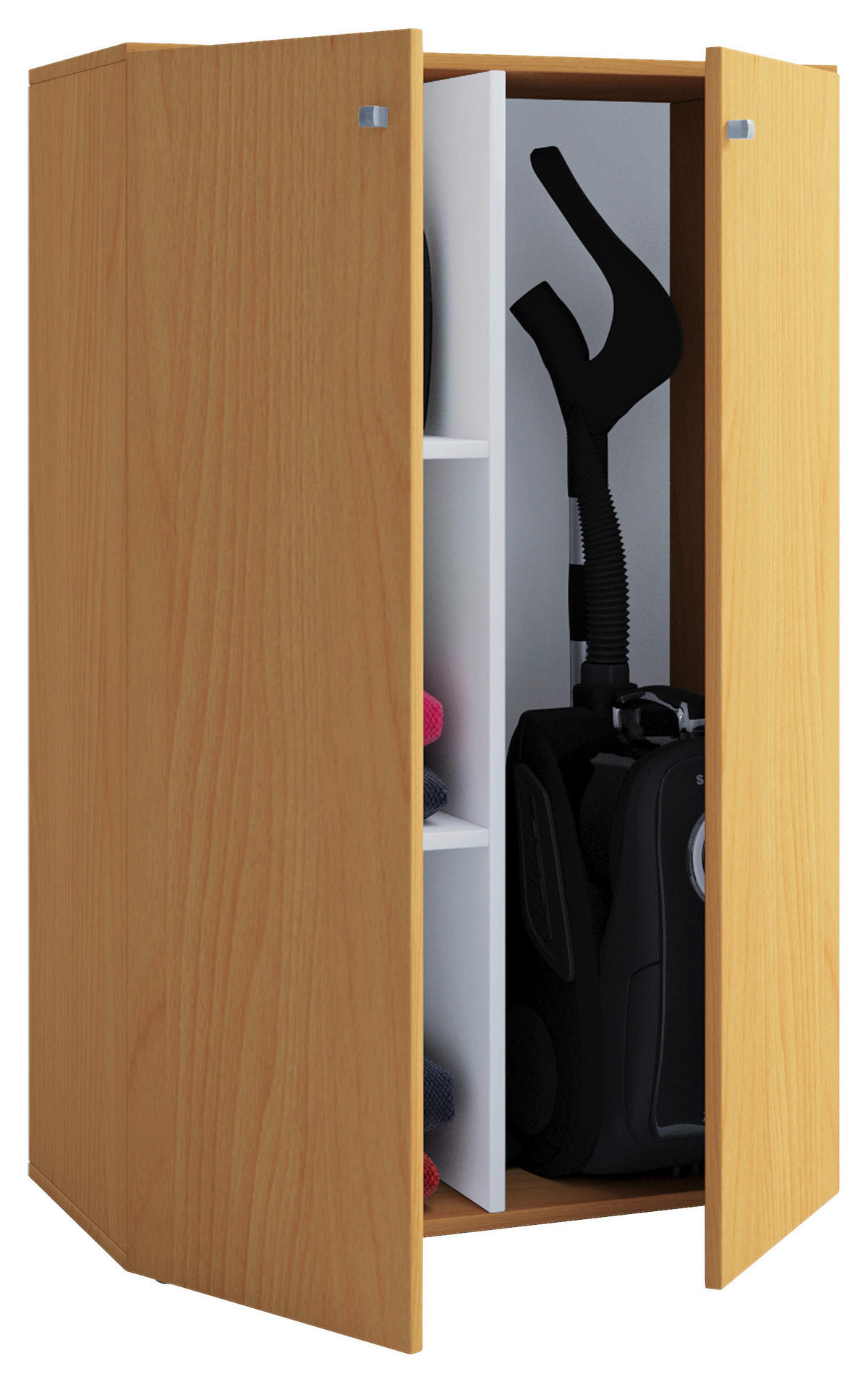 Kommode in Buchefarbe 70/105/39 cm  in Buchefarben  - Silberfarben/Buchefarben, Basics, Holzwerkstoff/Kunststoff (70/105/39cm) - MID.YOU