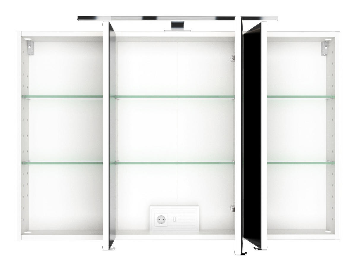 BADEZIMMER  in 100 cm  - Eichefarben/Weiß, Basics, Keramik/Holzwerkstoff (100cm) - Held