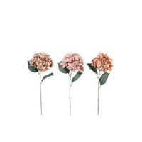 KUNSTBLUME - Aprikose/Grün, Basics, Kunststoff/Textil (66cm)