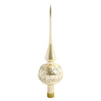 CHRISTBAUMSPITZE  - Beige, LIFESTYLE, Glas (7/27cm) - X-Mas