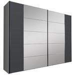 SCHWEBETÜRENSCHRANK 298/240/68 cm 2-türig Anthrazit, Dunkelgrau  - Dunkelgrau/Anthrazit, Basics, Glas/Holzwerkstoff (298/240/68cm) - Dieter Knoll