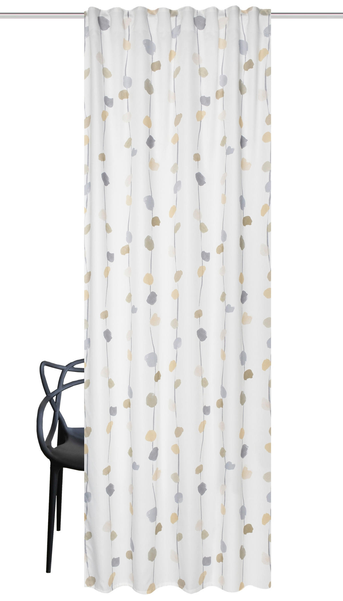 FERTIGVORHANG  blickdicht   135/245 cm  - Naturfarben, KONVENTIONELL, Textil (135/245cm)