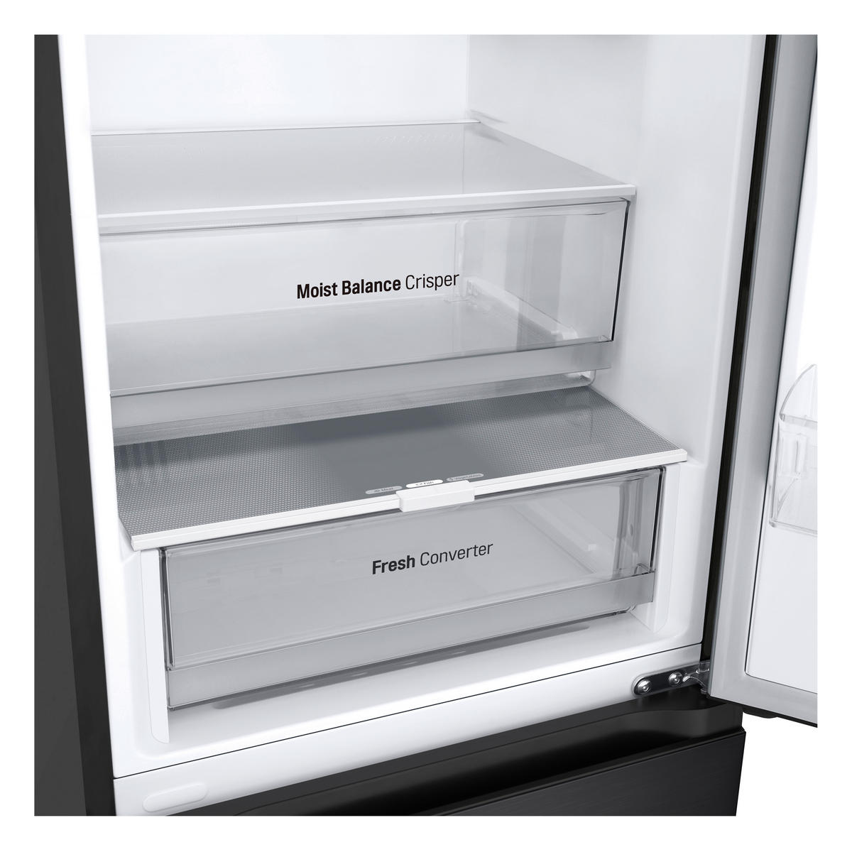 KÜHL-GEFRIER-KOMBINATION 59,5/203/67,5 cm GBV3200CEP  - Schwarz, Trend, Glas/Kunststoff (59,5/203/67,5cm) - LG