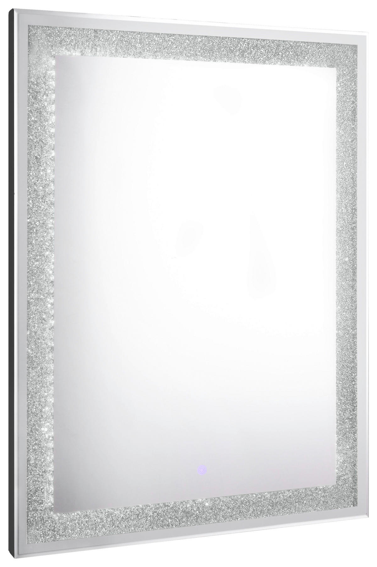 BADEZIMMERSPIEGEL 60/80/3,5 cm  - Schwarz, MODERN, Glas/Metall (60/80/3,5cm)