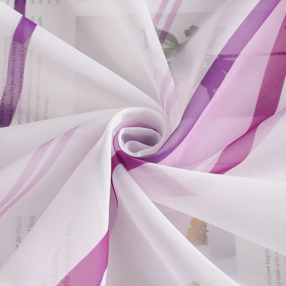 FALTROLLO  transparent  100/140 cm    - Weiß Hochglanz/Violett, Basics, Textil (100/140cm) - Joyswahl