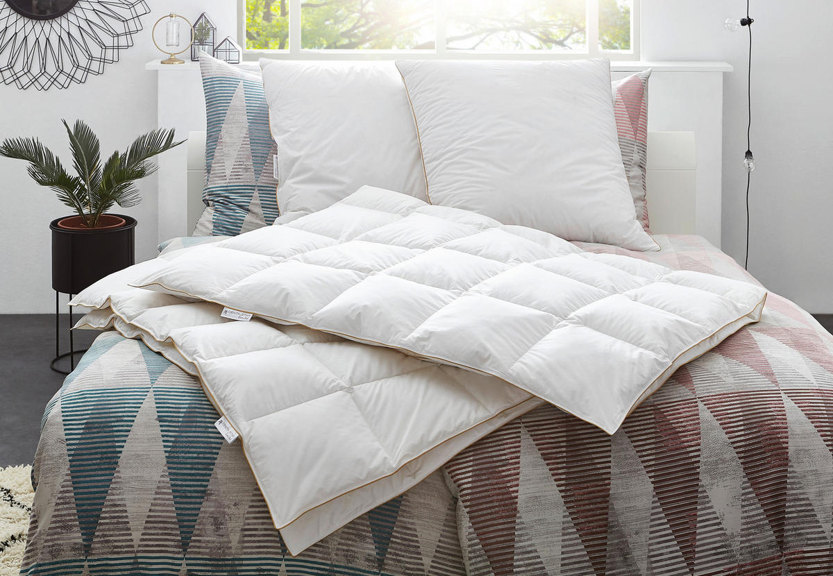 DAUNENDECKE  Golden Fame  155/220 cm   - Weiß, Basics, Textil (155/220cm) - Centa-Star