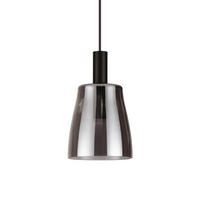 HÄNGELEUCHTE Cocco 15/50\227 cm   - Schwarz/Grau, Design, Glas/Metall (15/50\227cm)