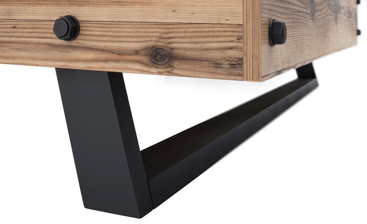 POSTEL S NOČNÍMI STOLKY, 180/200 cm, antracitová, barvy smrku - barvy smrku/antracitová, Design, kompozitní dřevo/textil (180/200cm) - Livetastic