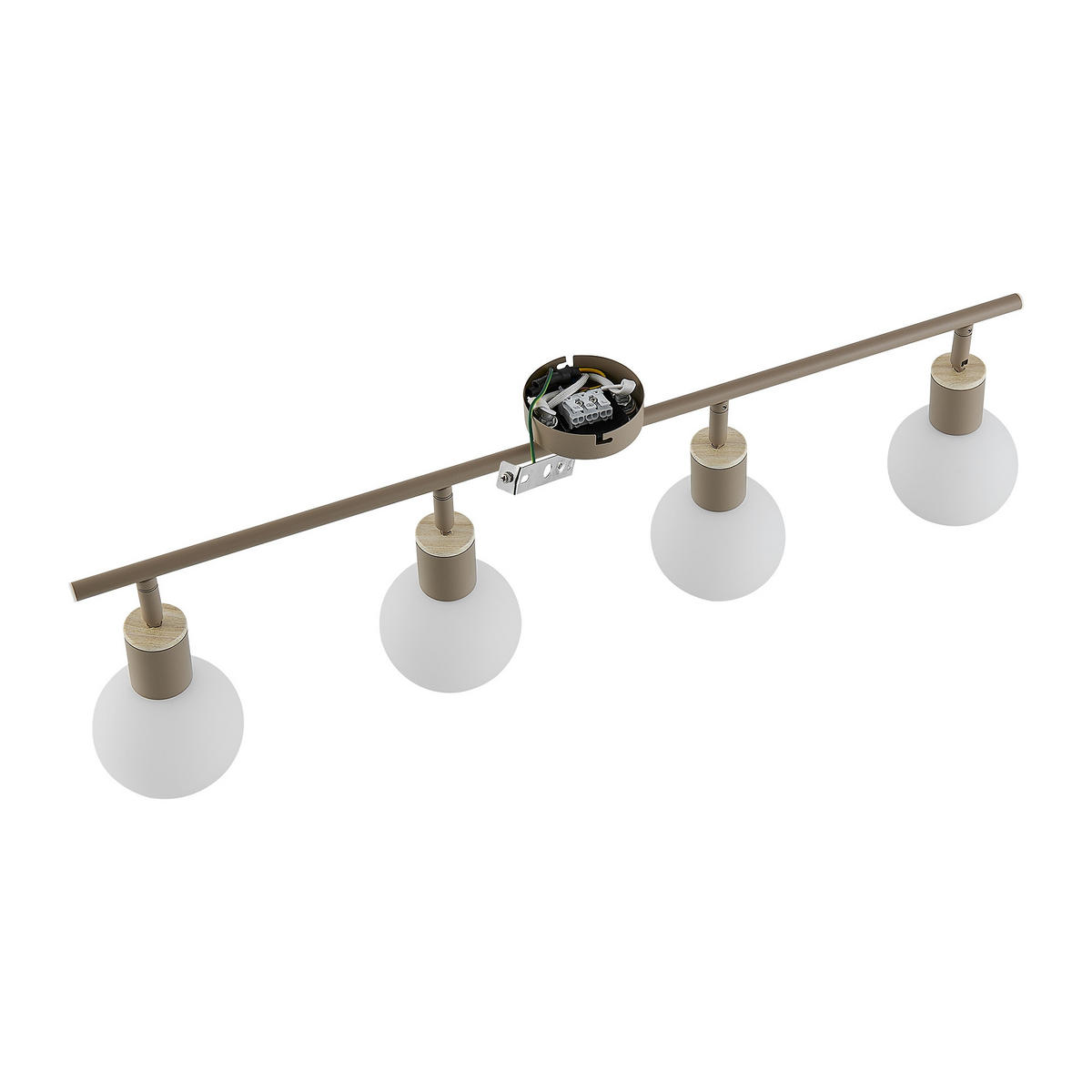 STRAHLER Merope 70/10/18 cm  - Sandfarben/Eschefarben, Basics, Glas/Metall (70/10/18cm) - Novel