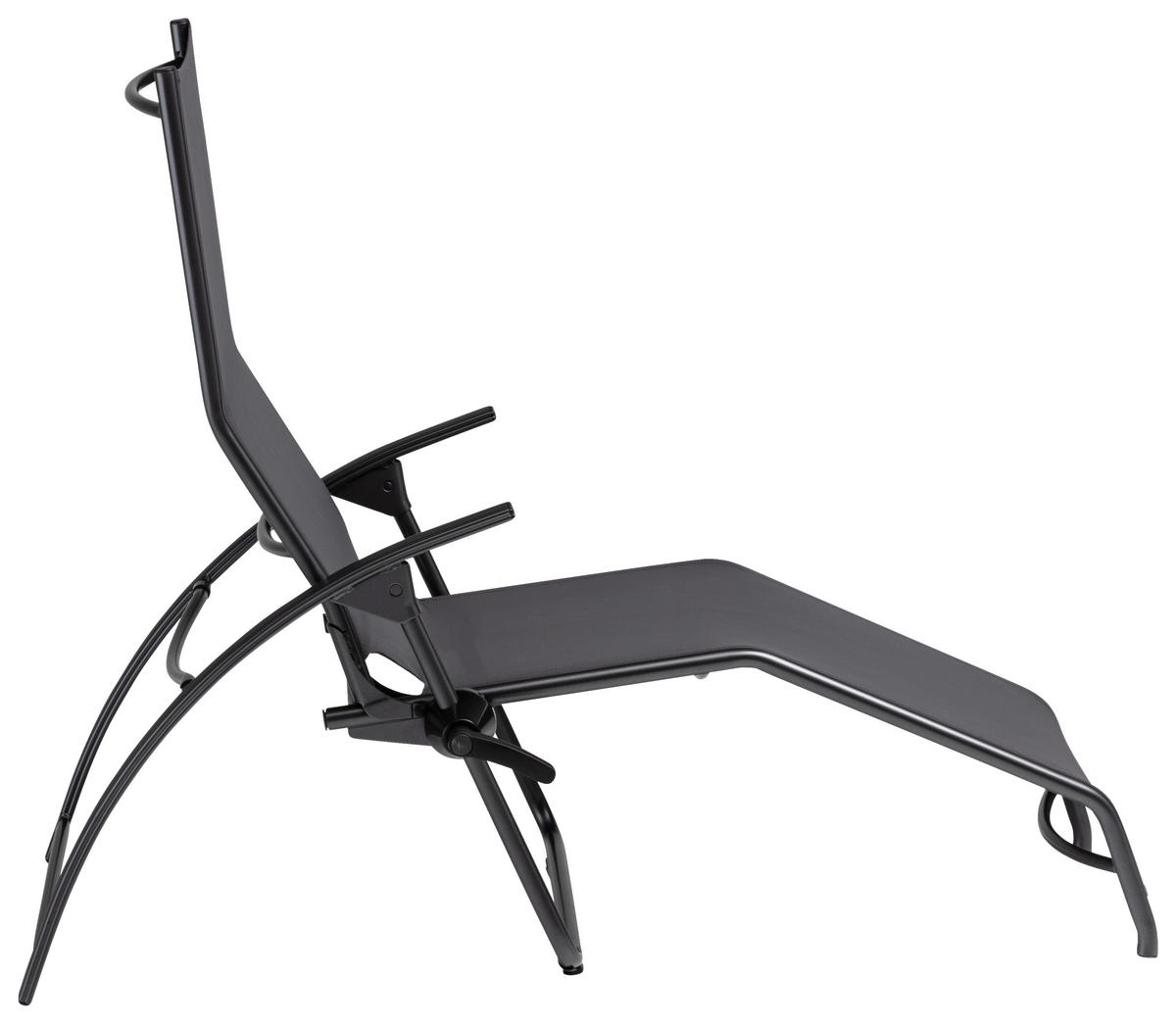 BÄDERLIEGE 180/120/73 cm  - Anthrazit, Basics, Textil/Metall (180/120/73cm) - Kettler