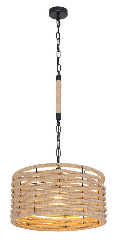 LAMPĂ SUSPENDATĂ 40/156 cm  - maro/negru, Lifestyle, materiale naturale/metal (40/156cm) - Globo