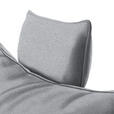 ECKSOFA in Webstoff Silberfarben  - Silberfarben/Schwarz, MODERN, Textil/Metall (176/292cm) - Carryhome