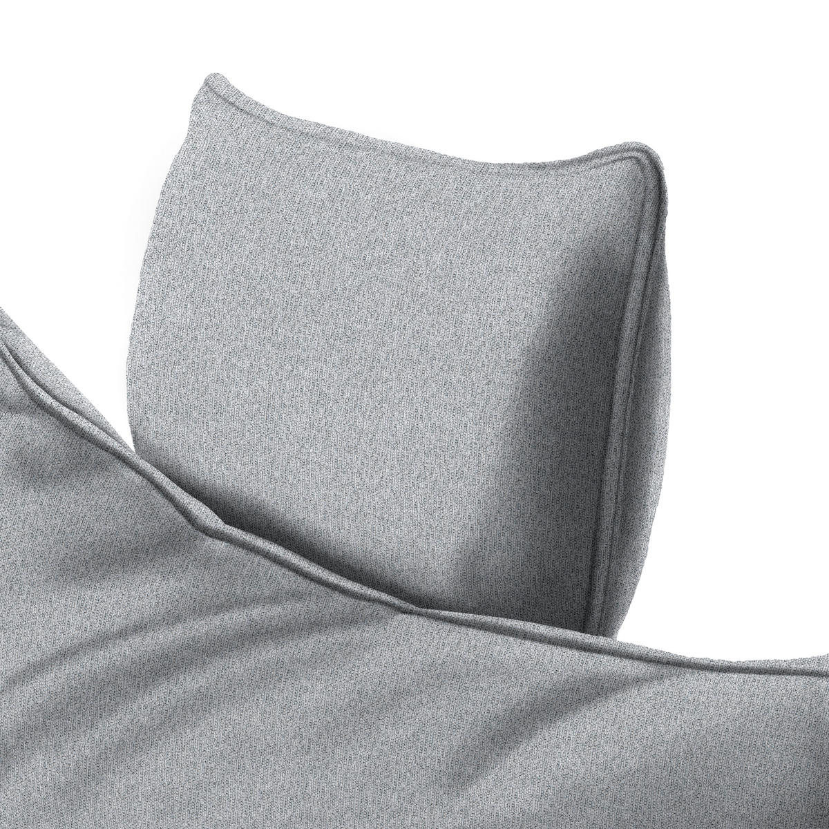ECKSOFA PRATO Hellgrau Webstoff  - Hellgrau/Schwarz, MODERN, Textil/Metall (176/292cm) - MID.YOU