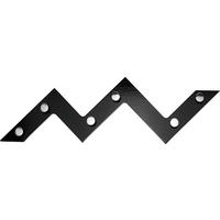 ZIDNI ČIVILUK   metal, pločasti materijal  - boja hroma/crna, Dizajnerski, metal/pločasti materijal (56/34/3cm) - Lesnina-XXXL