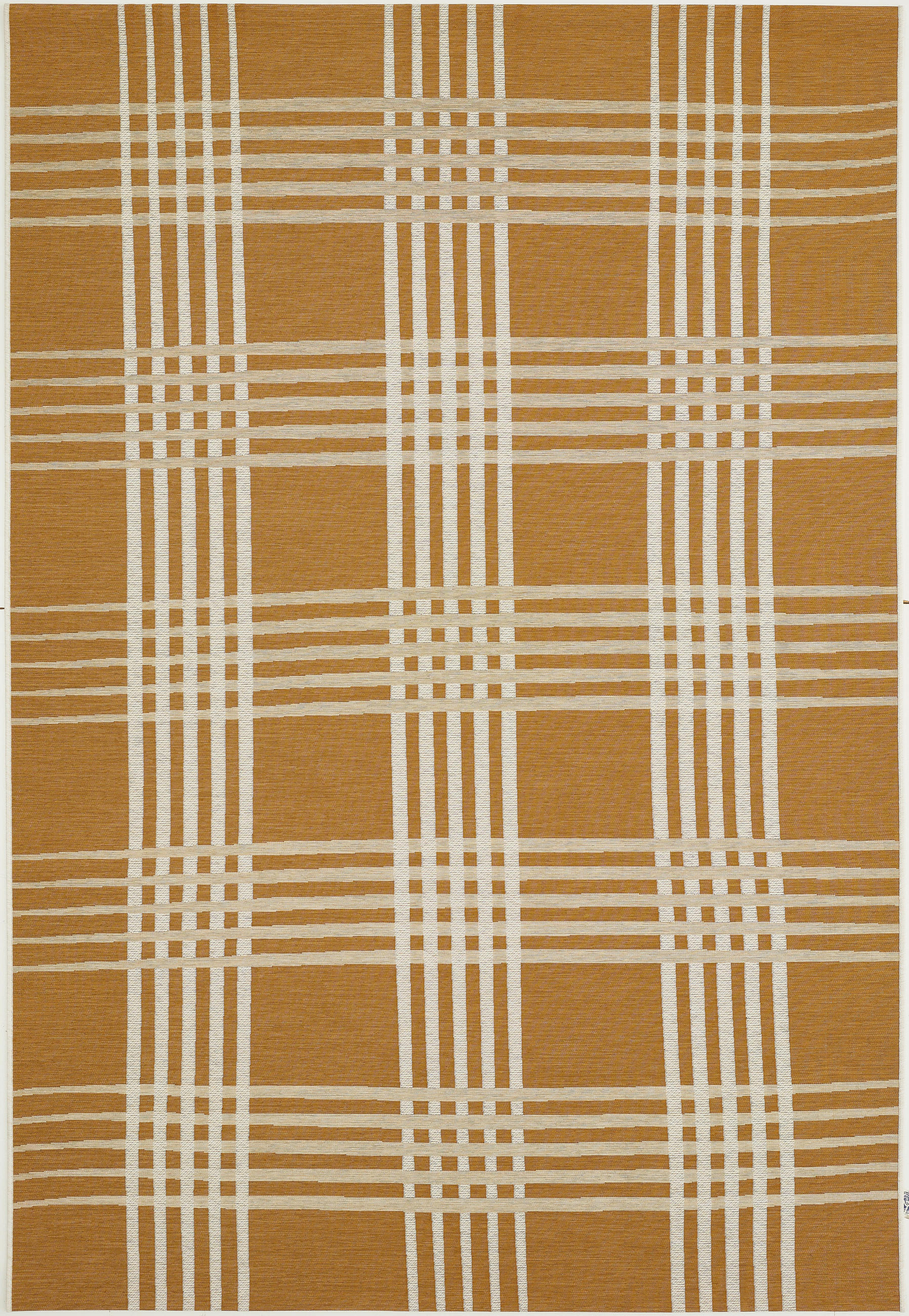 OUTDOORTEPPICH 123/180 cm Frida Weiß, Greige, Senfgelb  - Greige/Senfgelb, Trend, Textil (123/180cm) - Ambia Garden