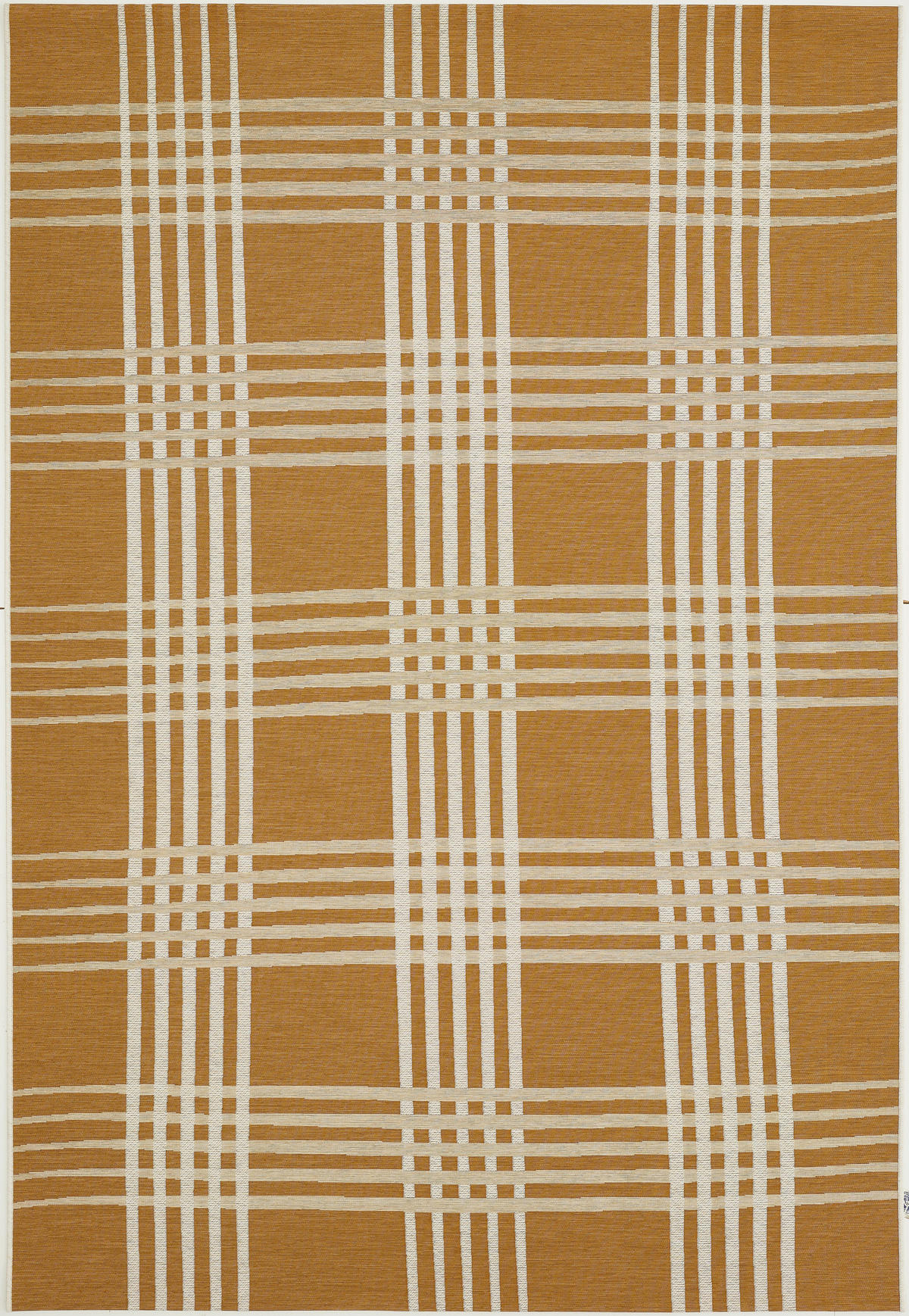 OUTDOORTEPPICH 123/180 cm Frida Weiß, Greige, Senfgelb  - Greige/Senfgelb, Trend, Textil (123/180cm) - Ambia Garden