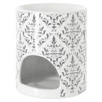 AROMALAMPA, keramika - bílá/antracitová, Basics, keramika (9,5/10,5cm)