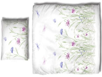 Lenjerie De Pat Cu Două Fețe 220/200 cm  - lila, textil (220/200cm) - Esposa