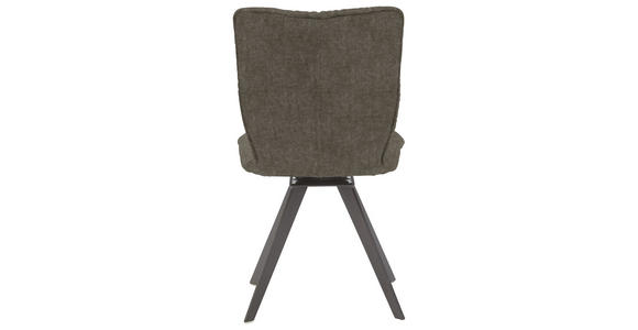 STUHL in Textil Braun, Schwarz - Schwarz/Braun, Design, Textil/Metall (52/88/63cm) - Voleo