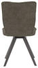 STUHL Webstoff Schwarz, Schlammfarben  - Schlammfarben/Schwarz, Design, Textil/Metall (52/88/63cm) - Voleo
