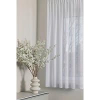 KÉSZFÜGGÖNY áttetsző  - fehér, Basics, textil (140/175cm)