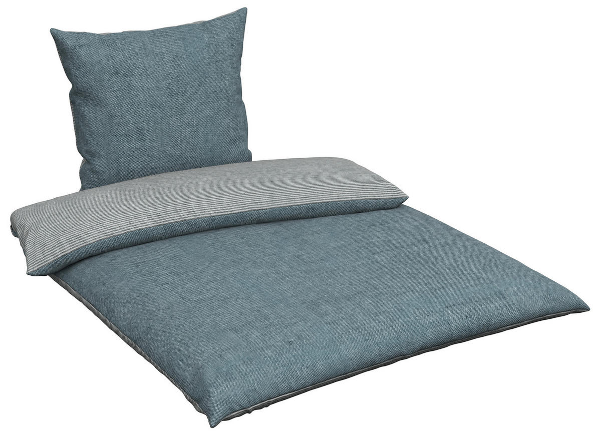 WENDEBETTWÄSCHE 135/200 cm  - Grau, Textil (135/200cm) - Novel