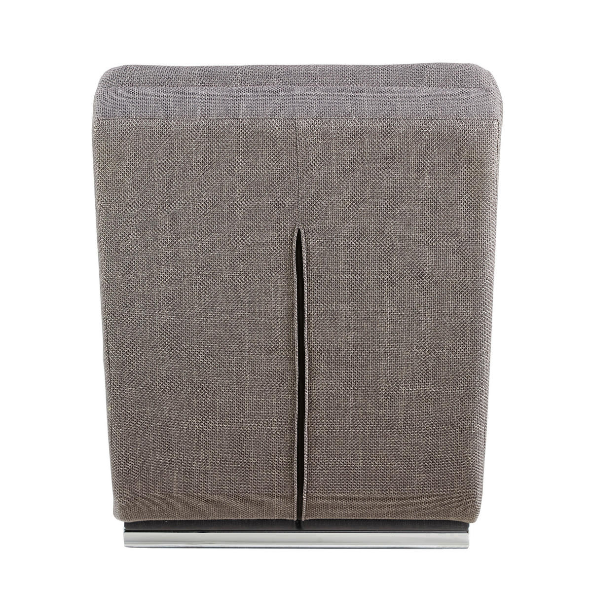 RELAXLIEGE Struktur Grau  - Chromfarben/Grau, MODERN, Textil/Metall (170/82/60cm) - Livetastic