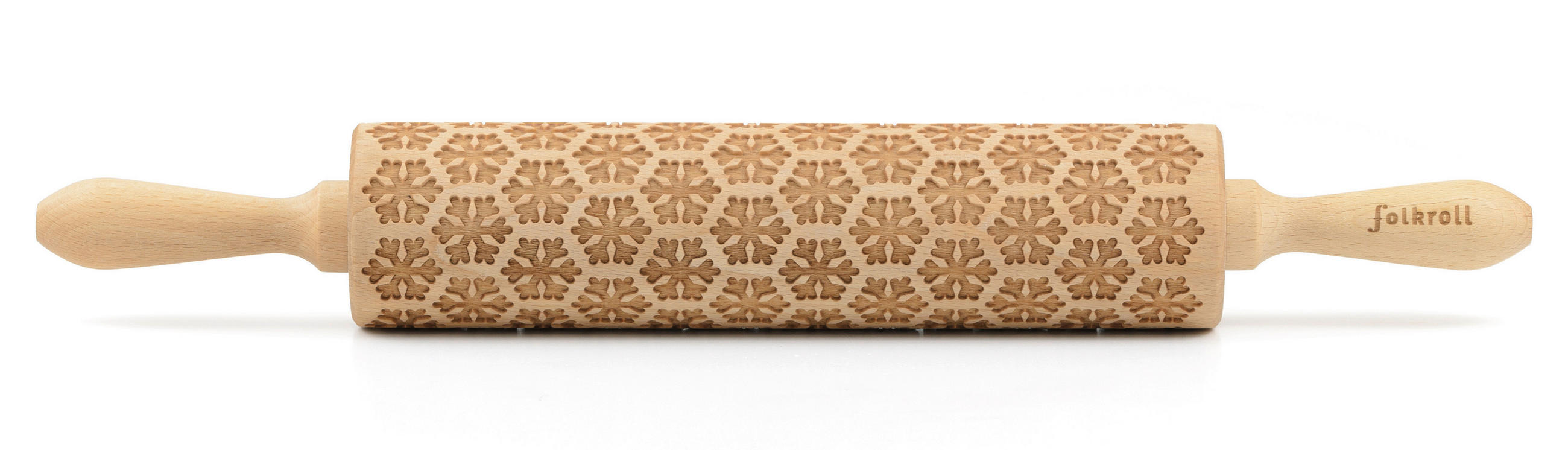 MOTIV-TEIGROLLE - Naturfarben, Basics, Holz (43/6/6cm) - Folkroll