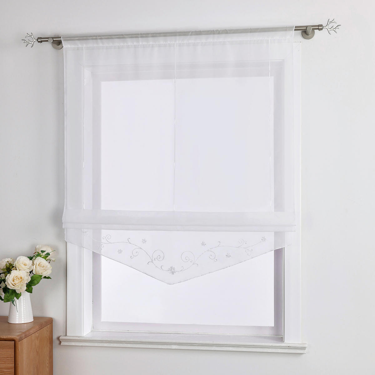 FALTROLLO  transparent  120/140 cm    - Weiß Hochglanz, Basics, Textil (120/140cm) - Joyswahl