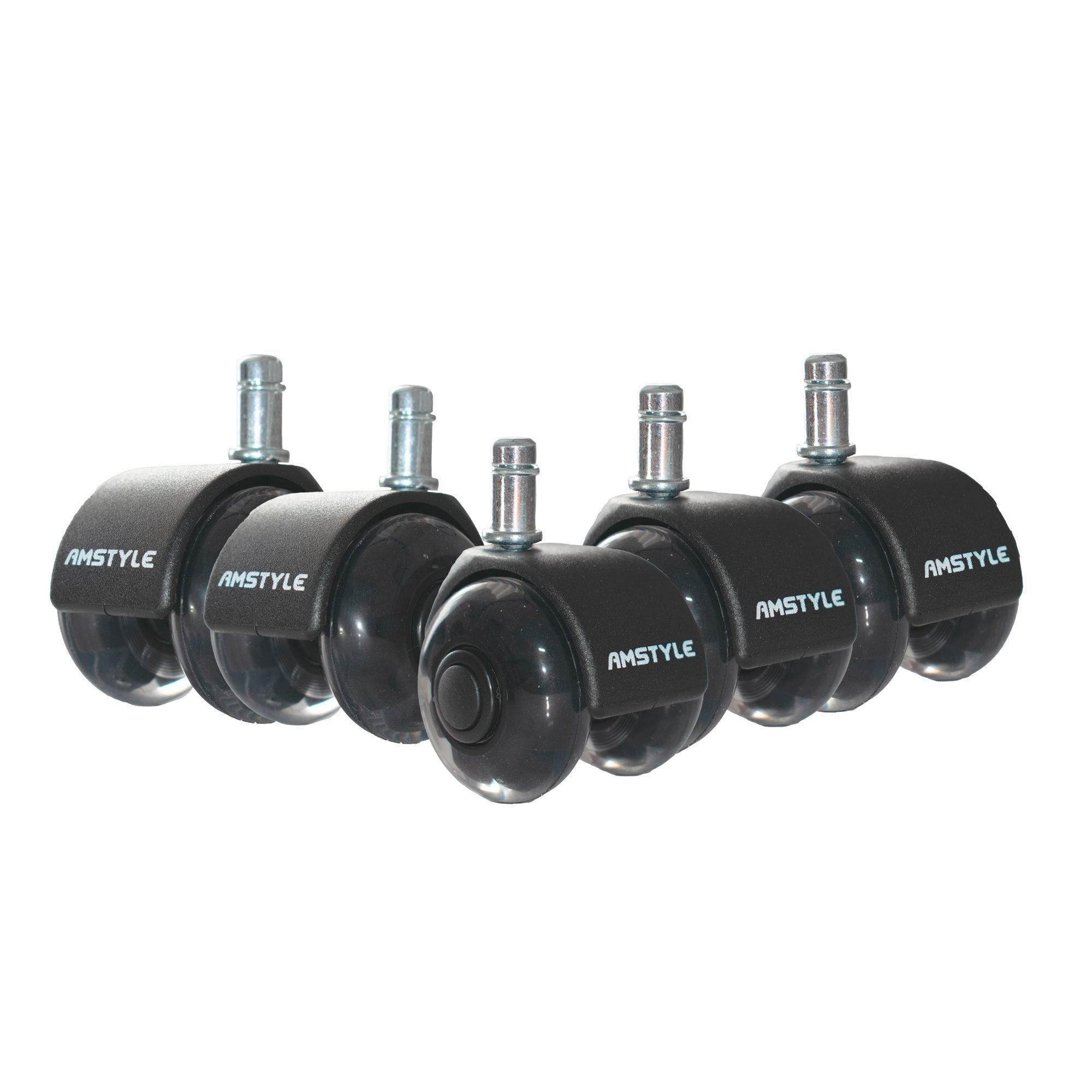 DREHSTUHLROLLE  in  - Schwarz, Design, Kunststoff (5/8/5cm) - Livetastic