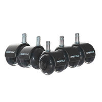 DREHSTUHLROLLE  in  - Schwarz, Design, Kunststoff (5/8/5cm) - Livetastic