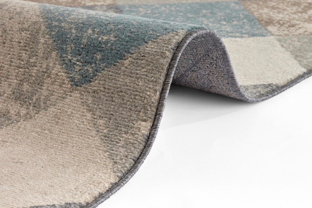 FLACHWEBETEPPICH 120/170 cm Terrain Creme, Multicolor  - Multicolor/Creme, Design, Kunststoff/Textil (120/170cm)