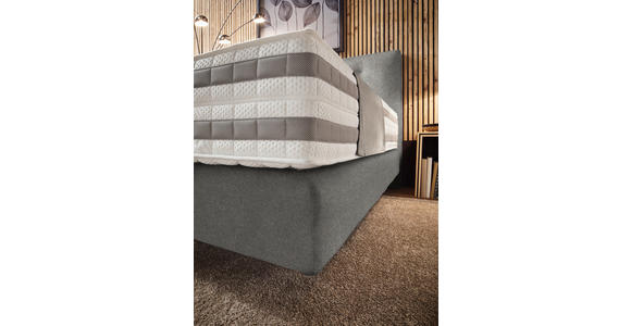 BOXSPRINGBETT 160/200 cm  in Taupe  - Taupe, KONVENTIONELL, Holz/Textil (160/200cm) - Dieter Knoll