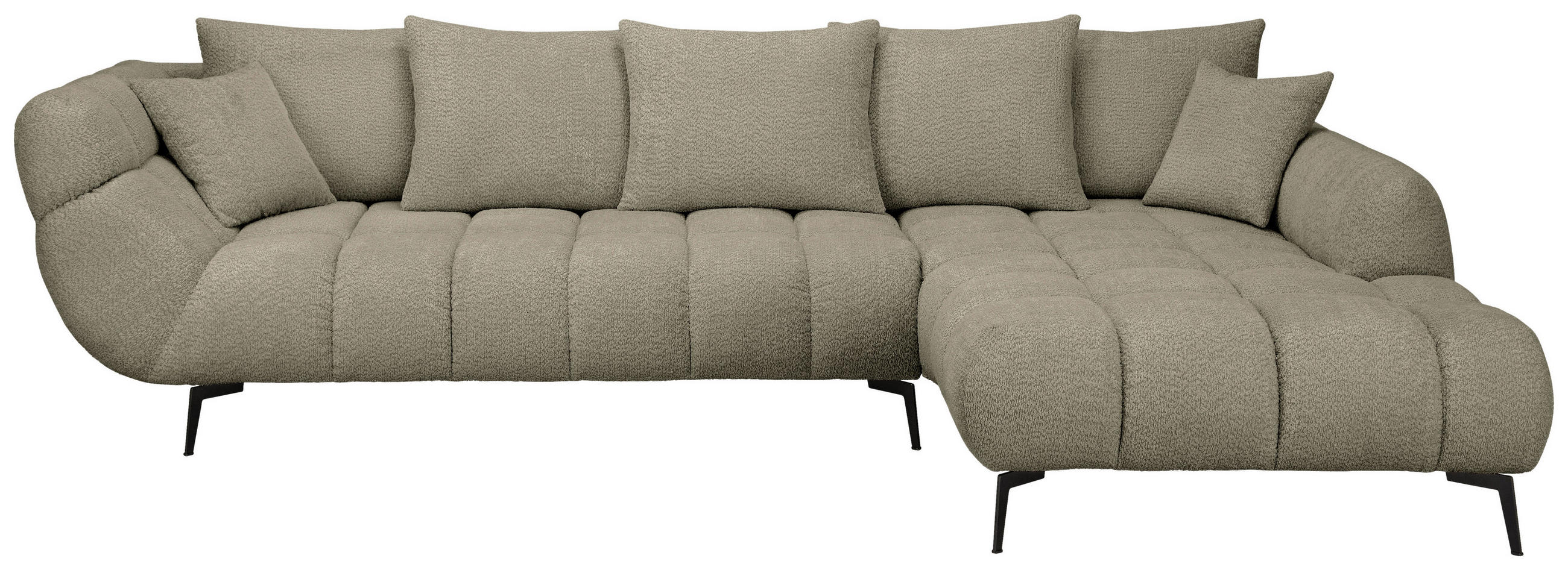 Carryhome Ecksofa Graubraun 318x217 cm