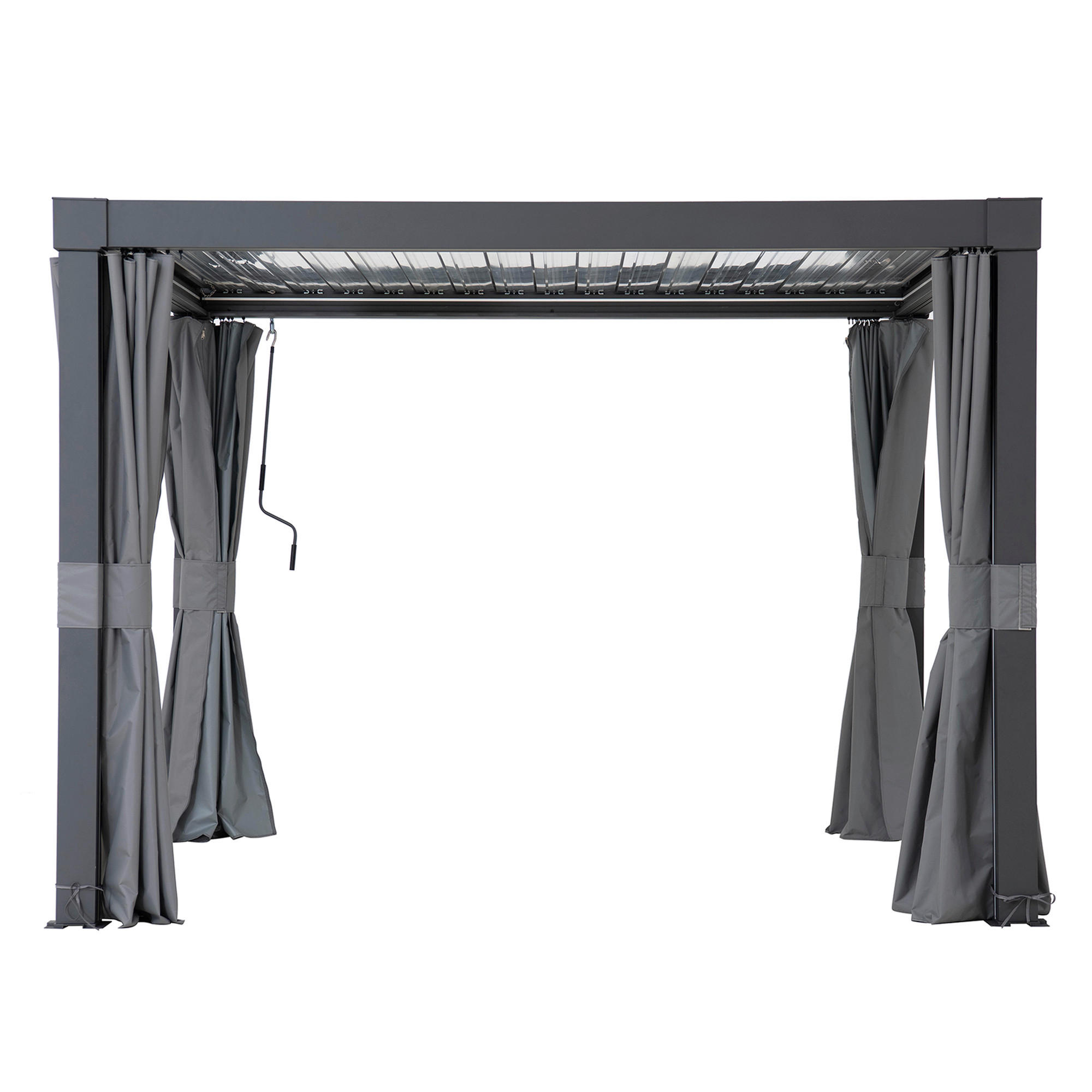ERSATZVORHANG  - Grau, Basics, Kunststoff (290/210cm) - Modante