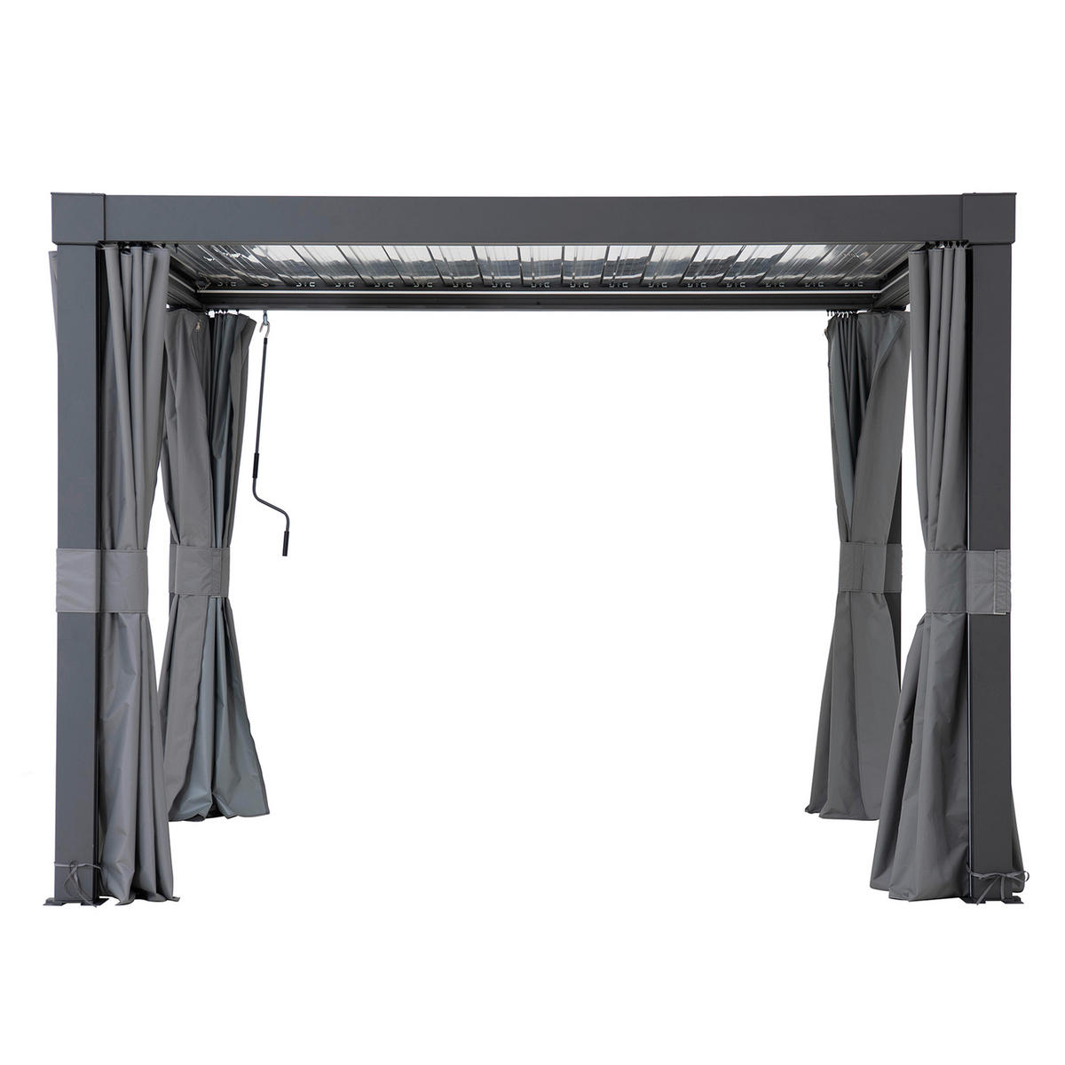 ERSATZVORHANG   - Grau, Basics, Kunststoff (290/210cm) - Modante