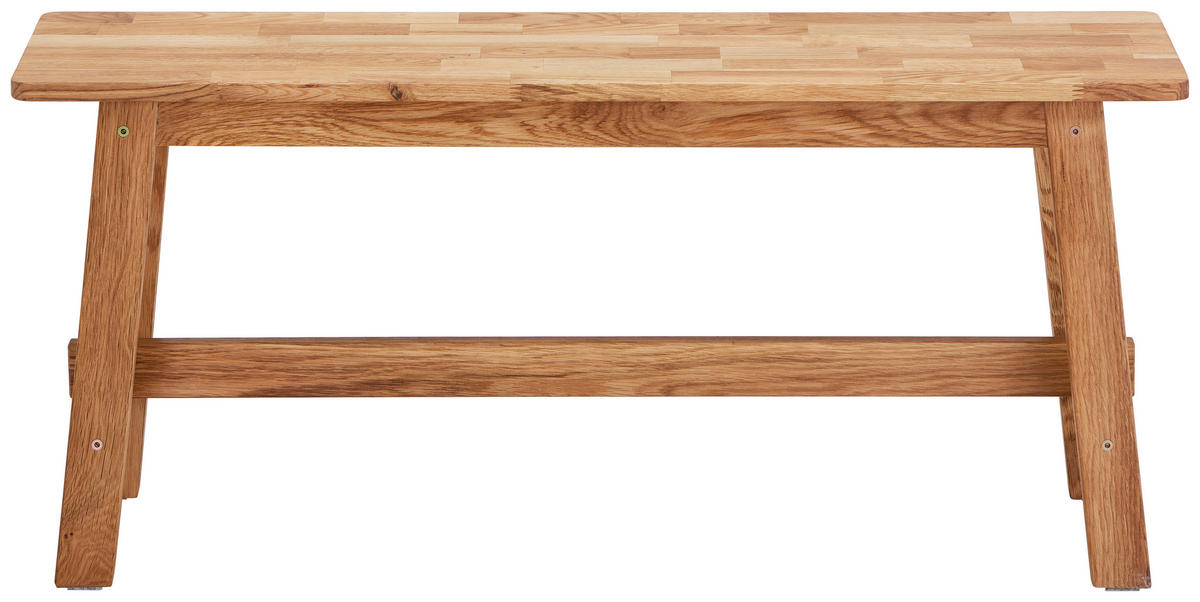 HOCKERBANK - Eichefarben, Natur, Holz (100/45/29cm) - Linea Natura