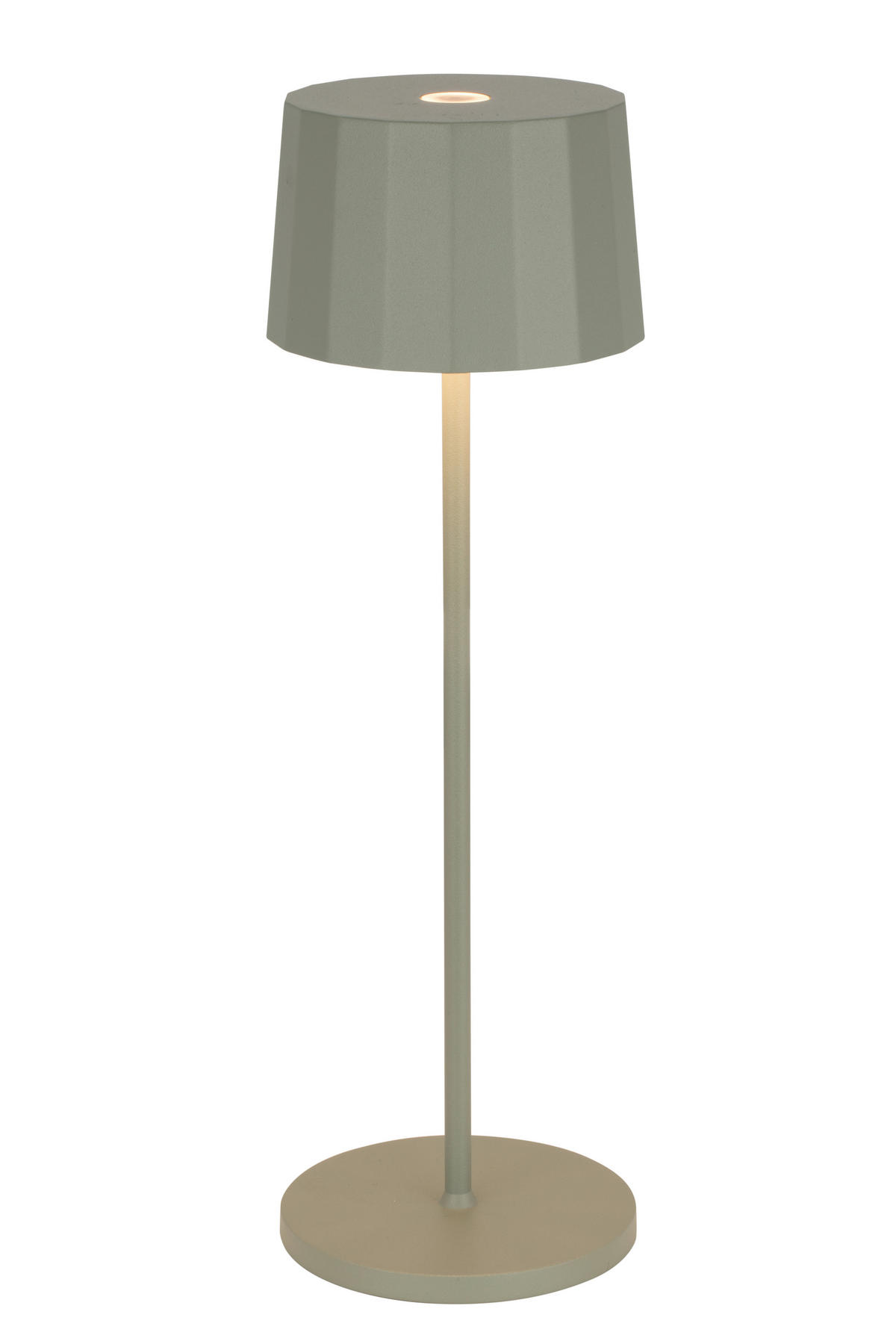 STOLNÍ LAMPA NA BATERIE, dotykový stmívač, 11/35 cm  - zelená, Trend, kov/plast (11/35cm) - Dieter Knoll
