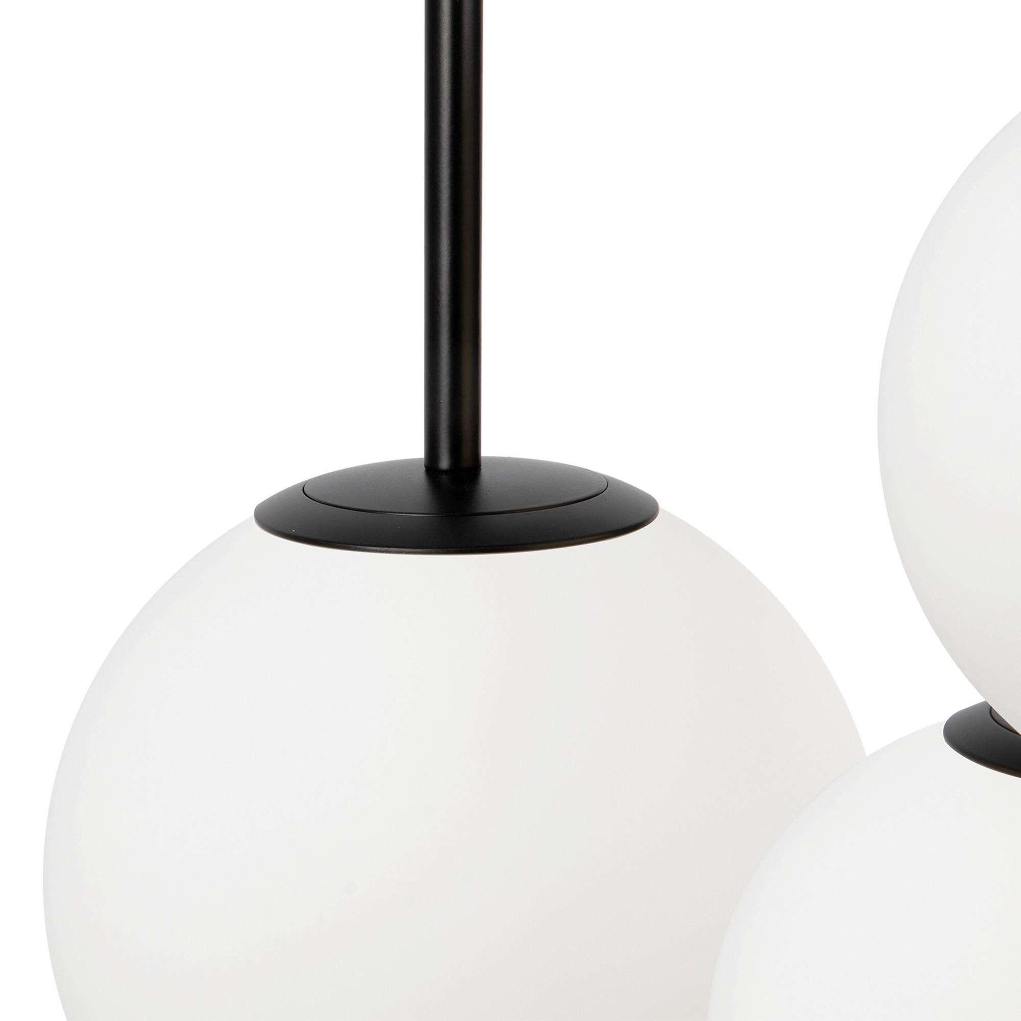 PENDELLAMPA Modern 40/180/40 cm  - vit/svart, Trend, metall/glas (40/180/40cm) - MAYTONI