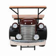 BARSCHRANK in Schwarz, Chromfarben, Dunkelrot  - Chromfarben/Schwarz, Trend, Holz/Kunststoff (97/109/71cm) - Ambia Home
